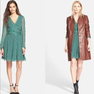 DVF Ashlynn Cube Print Dress